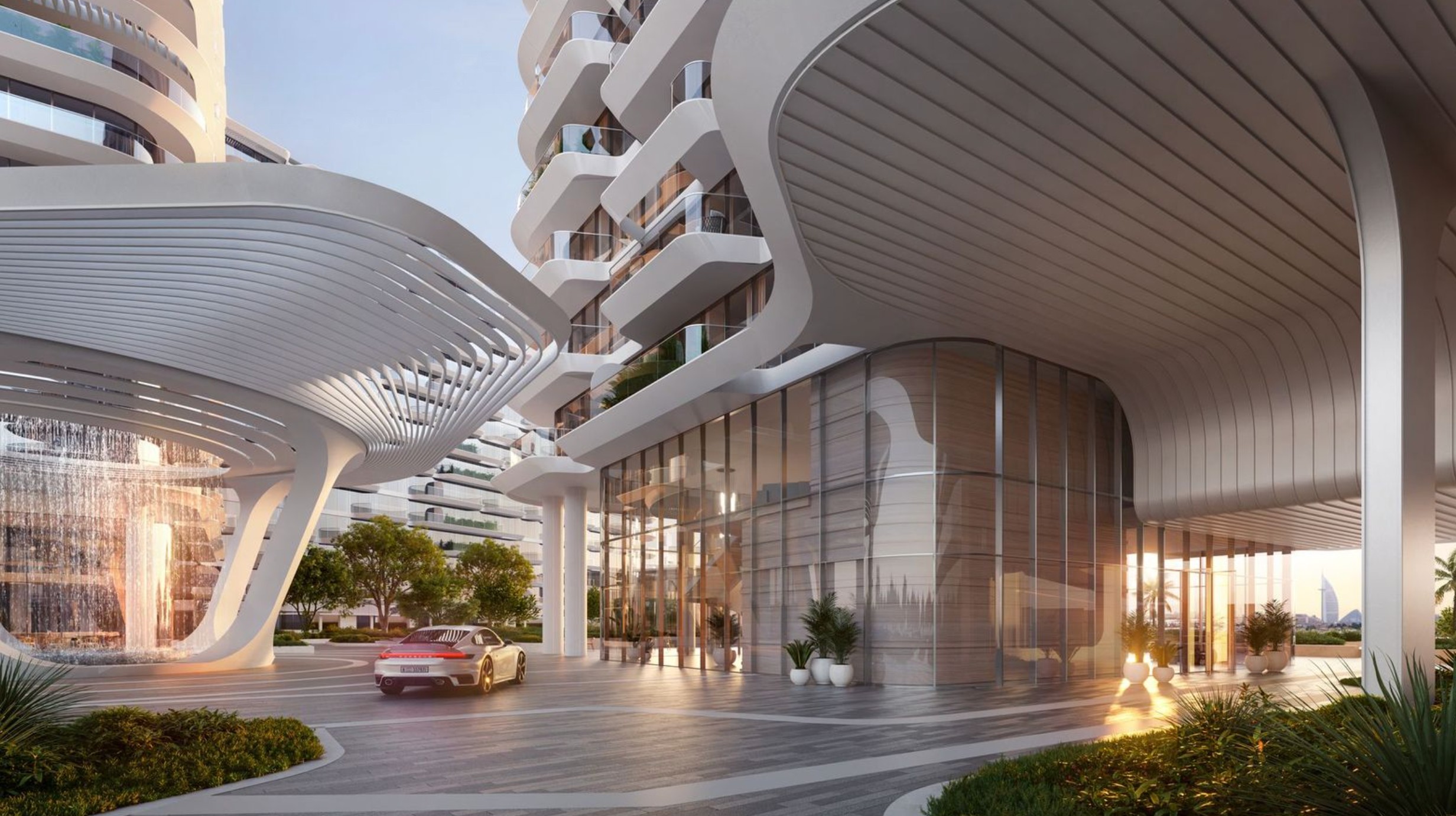 Grand entrance of PASSO towers